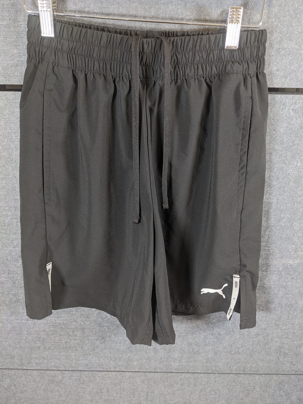 PUMA Men's Black Performance Drawstring Shorts